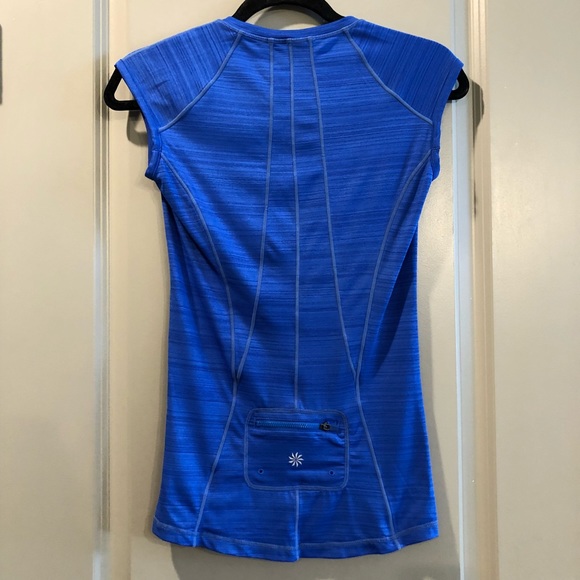 Athleta | Blue Biker Sport Shirt Top - Picture 4 of 7